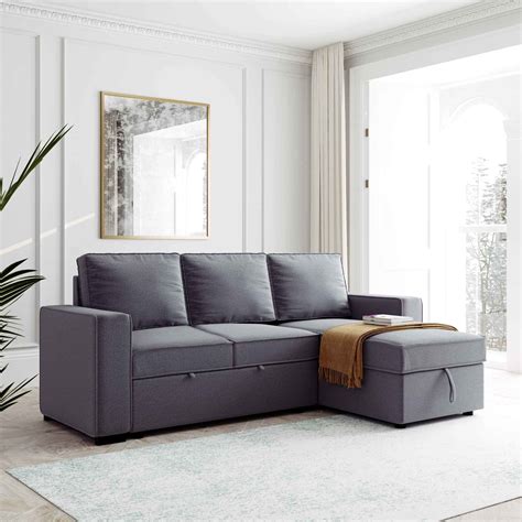 Buy Online Gray Pull Out Couch